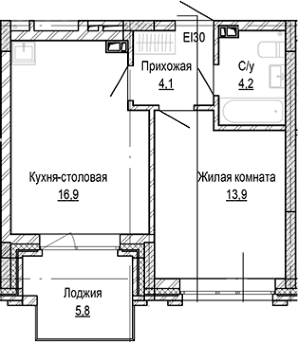 Продажа 1-комнатной в&nbsp;жилом комплексе «Кварталы Немировича»