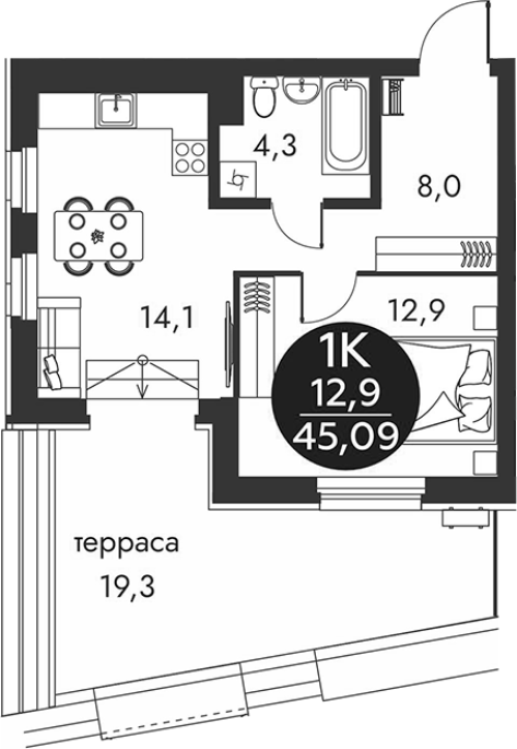 Продажа 1-комнатной в&nbsp;жилом комплексе «Скандинавские кварталы»